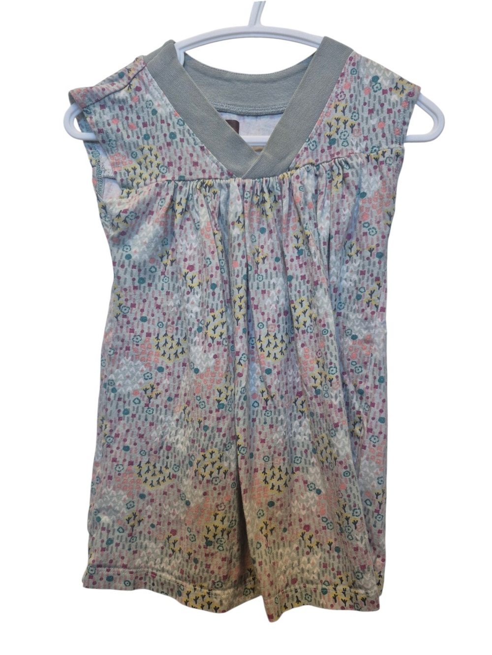 Girls' Pastel Floral Dress - Light Multicolor